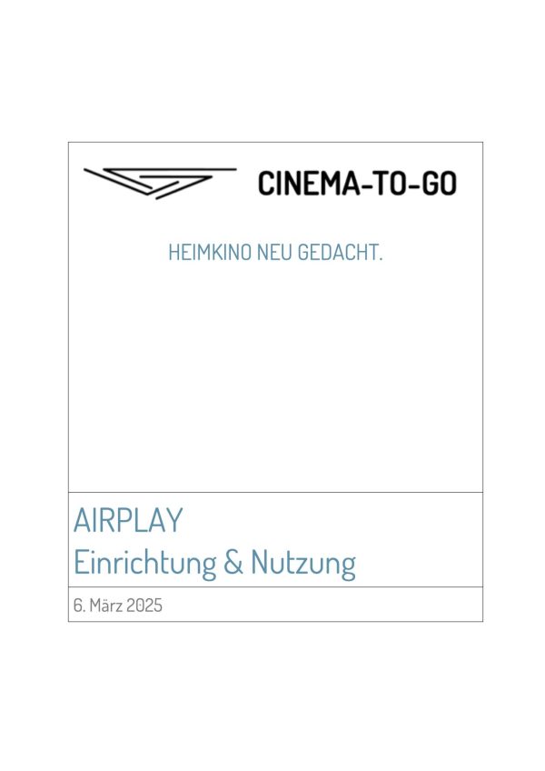 Anleitung Airplay