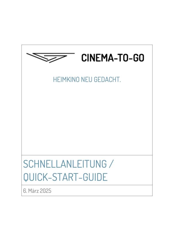 Schnellanleitung